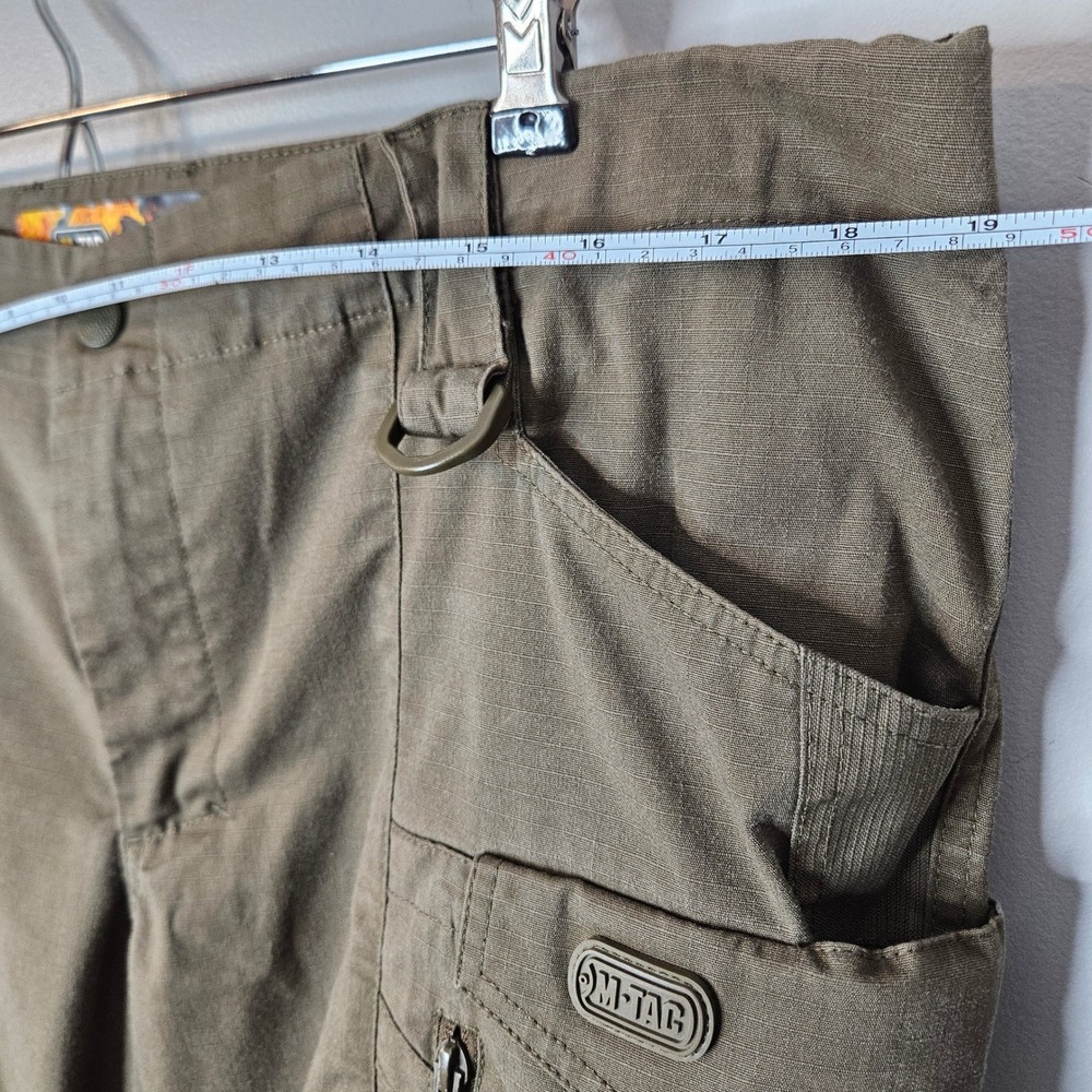 M-Tac Mens Tactical Cargo Pants Olive Green Ripstop Multi-Pocket 38x28 Combat - Picture 3 of 7